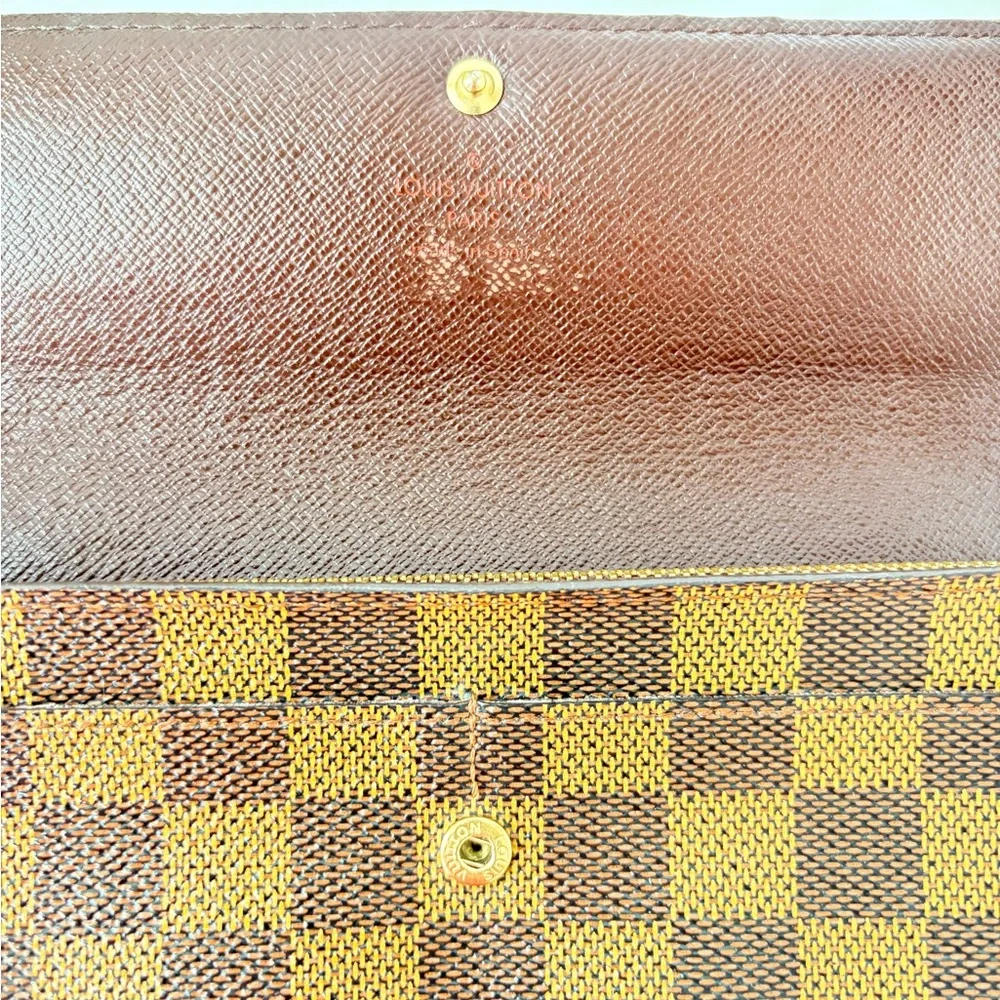 Louis‎ Vuitton Damier Ebene Sarah Wallet